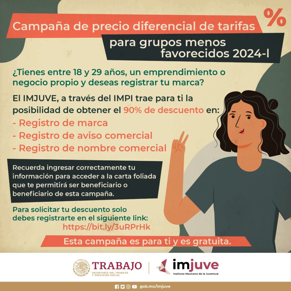 Campaña de Descuento IMPI- IMJUVE 2024-I