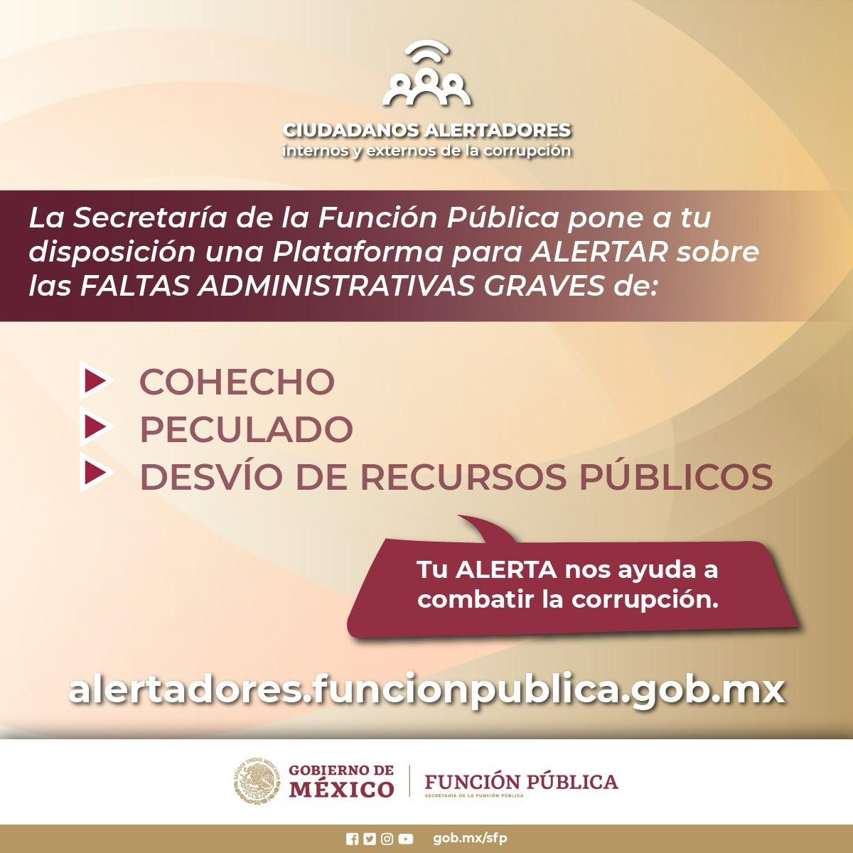 Estas son las faltas administrativas graves: